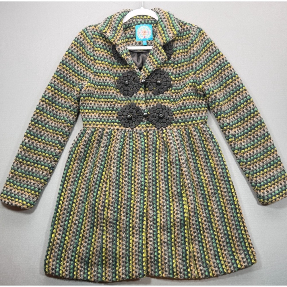 Plenty by Tracy Reese - Womens Size 2 | Wool Blend Coat Knit Babydoll Jacket